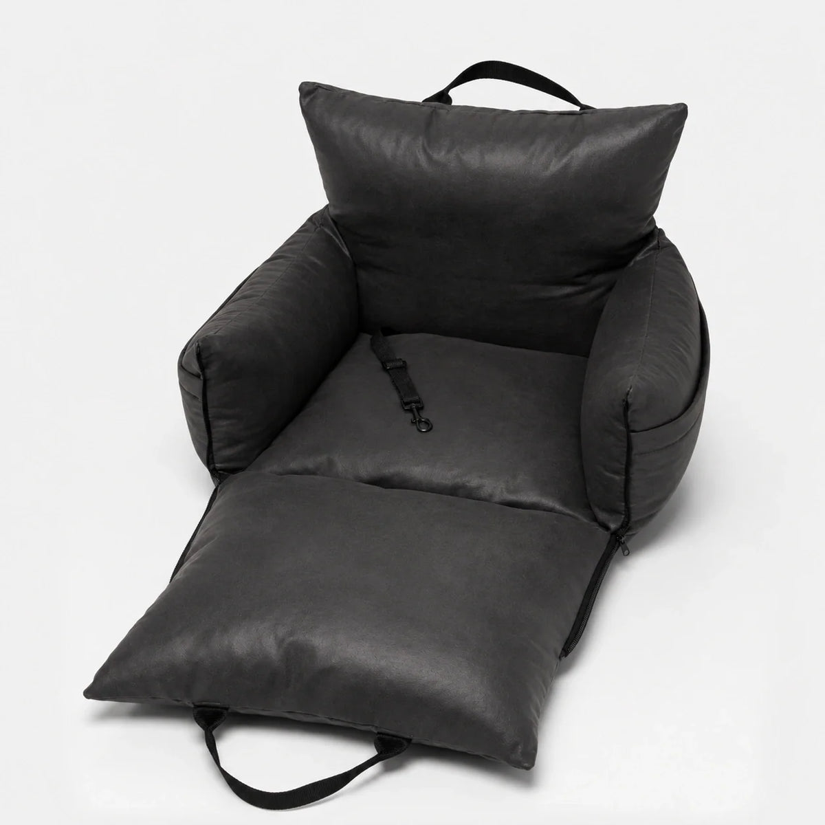 Sedile auto per cani in morbido cotone con memory foam e maniglie