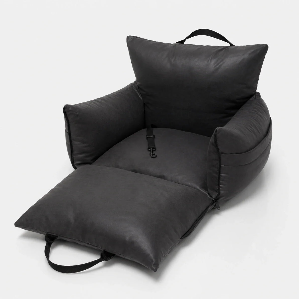 Sedile auto per cani in morbido cotone con memory foam e maniglie