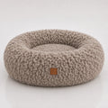 Weiches, lockiges Plüsch-Donut-Hundebett mit Memory-Foam-Füllung
