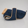 Waterproof Quilted Dog Coat with Adjustable Fit and Contrast Trim