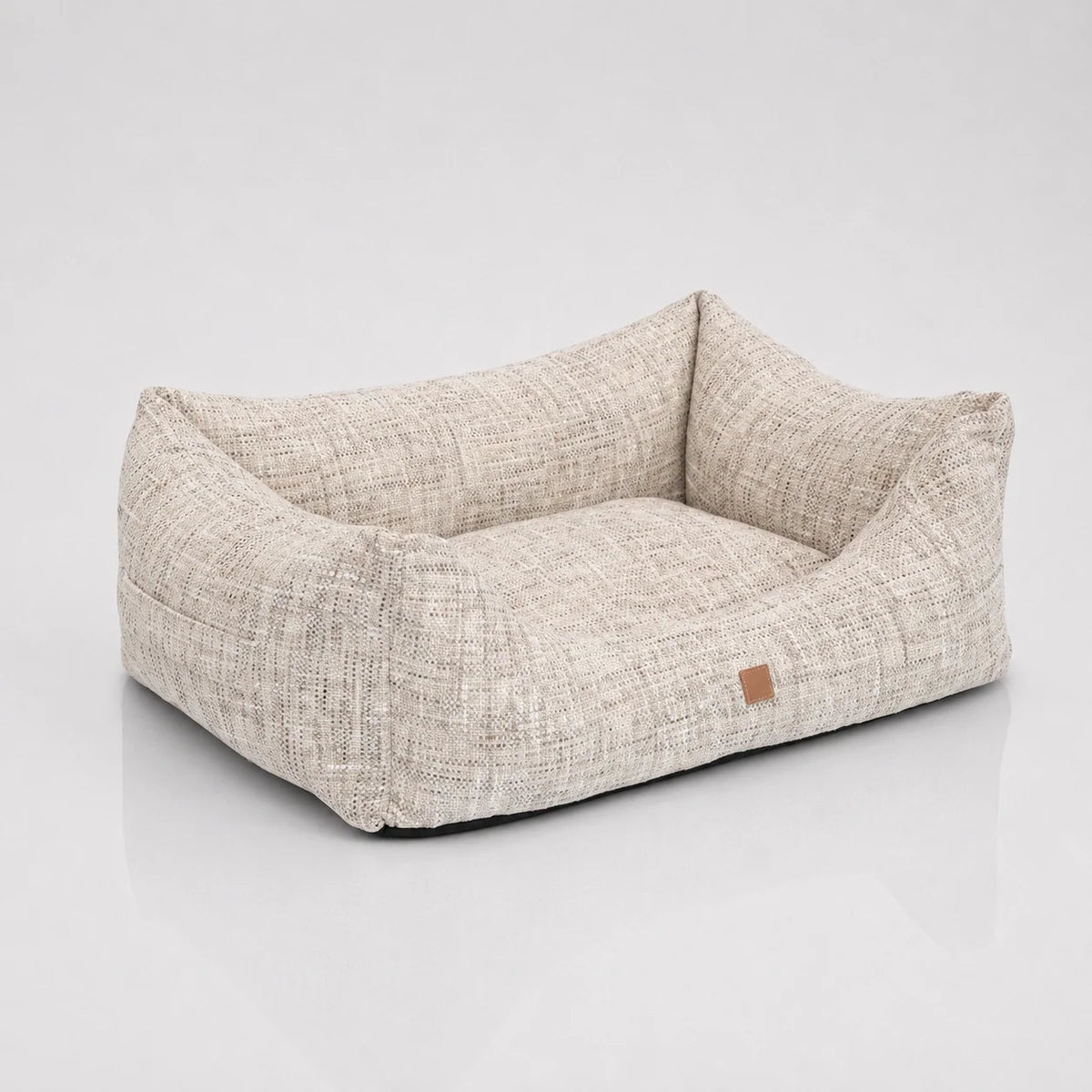 Cuccia per cani a rullo in ciniglia morbida con imbottitura in memory foam