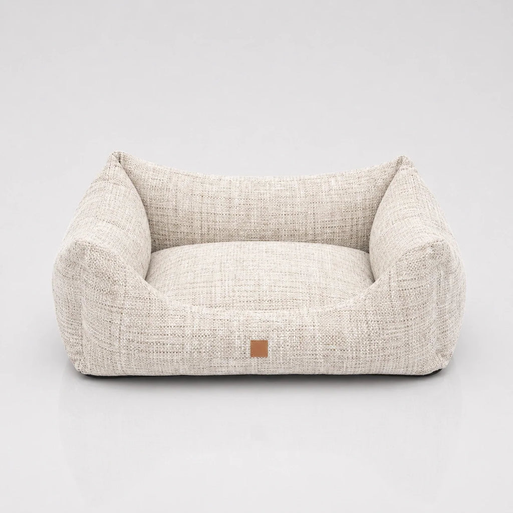 Cuccia per cani a rullo in ciniglia morbida con imbottitura in memory foam