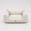 Cuccia per cani a rullo in ciniglia morbida con imbottitura in memory foam