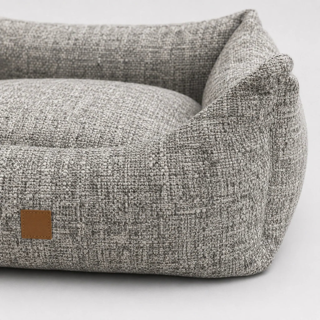 Cuccia per cani a rullo in ciniglia morbida con imbottitura in memory foam