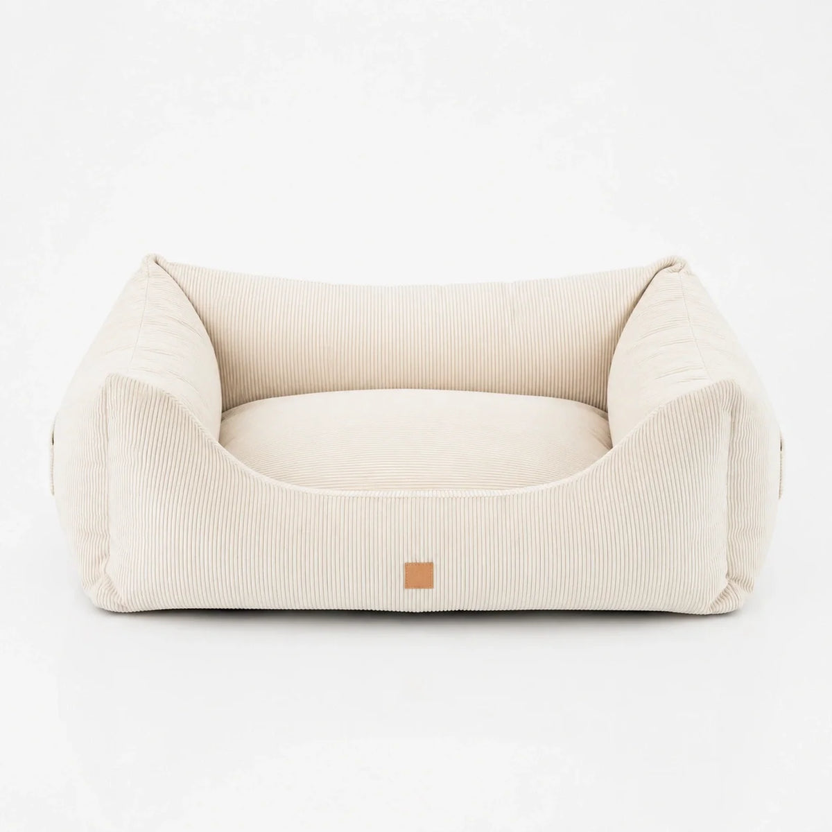 Cuccia per cani a forma di cuscino in velluto a coste con cuscino reversibile e memory foam