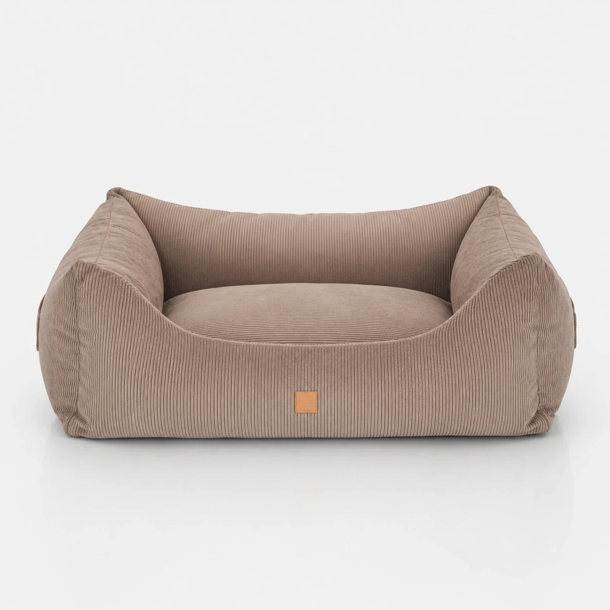 Cuccia per cani a forma di cuscino in velluto a coste con cuscino reversibile e memory foam