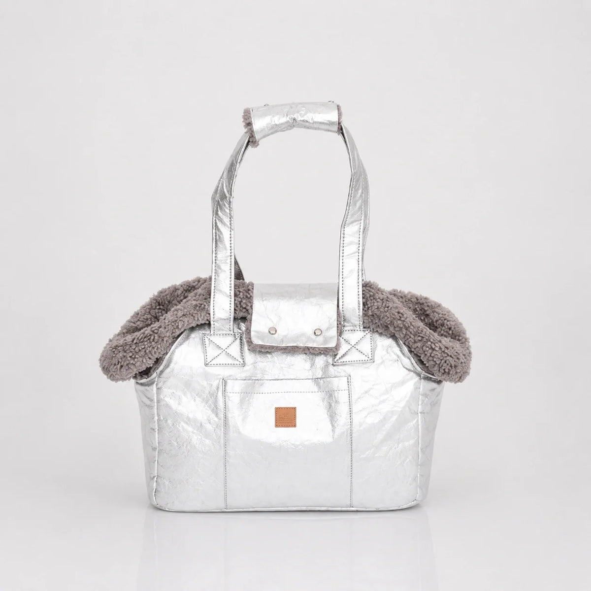 Borsa da trasporto leggera per cani con fodera in peluche e maniglie