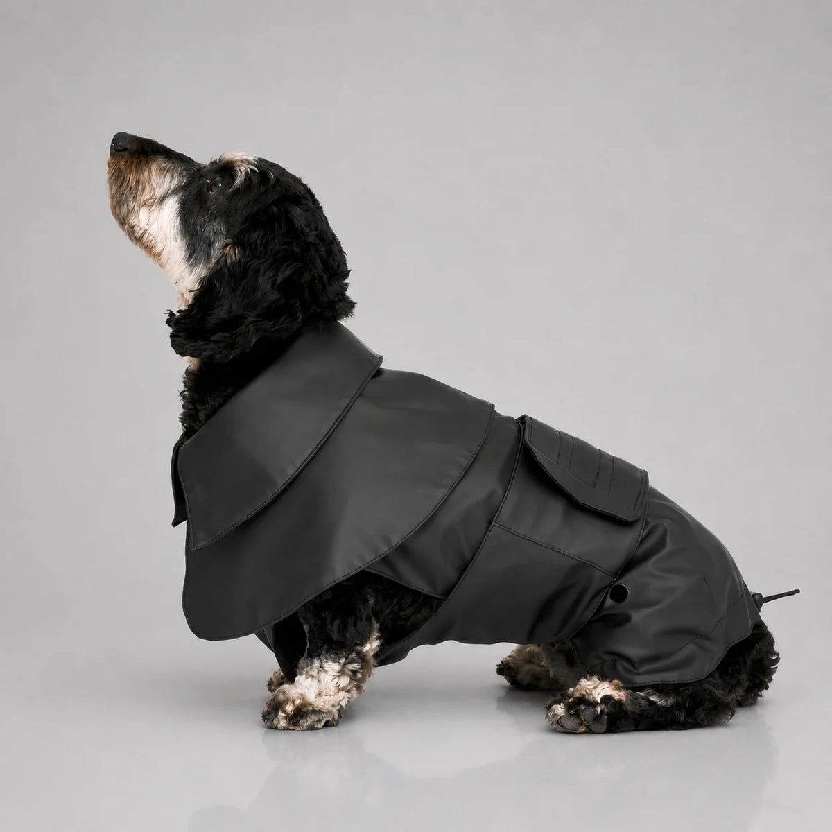 Waterproof Dog Raincoat with Adjustable Fit and Soft Inner Lining